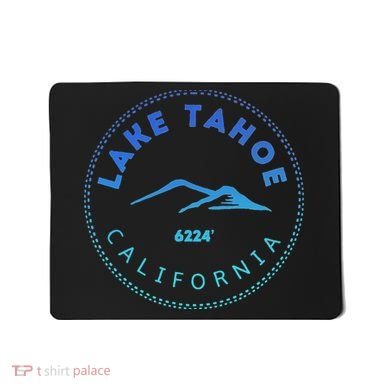 Lake Tahoe California Retro Mountain Mousepad