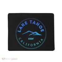 Lake Tahoe California Retro Mountain Mousepad thumb 0