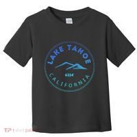Lake Tahoe California Retro Mountain Toddler T-Shirt thumb 0