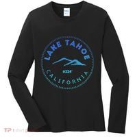 Lake Tahoe California Retro Mountain Women's Long Sleeve Shirt thumb 0