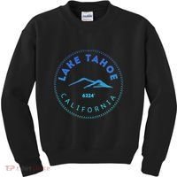 Lake Tahoe California Retro Mountain Kids Sweatshirt thumb 0