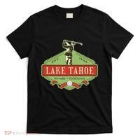 Lake Tahoe California Nevada Retro Vintage Golf Themed T-Shirt thumb 0
