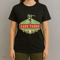 Lake Tahoe California Nevada Retro Vintage Golf Themed T-Shirt thumb 4