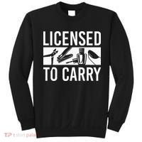 L.I.C.E.N.S.E.D To Carry Nail Supplies Nail Tech Sweatshirt thumb 0