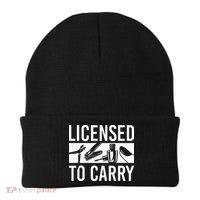 L.I.C.E.N.S.E.D To Carry Nail Supplies Nail Tech Beanie thumb 0