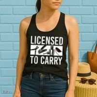 L.I.C.E.N.S.E.D To Carry Nail Supplies Nail Tech Women's Tank Top thumb 2