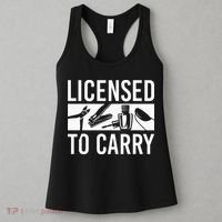 L.I.C.E.N.S.E.D To Carry Nail Supplies Nail Tech Women's Tank Top thumb 3