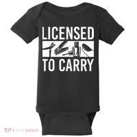 L.I.C.E.N.S.E.D To Carry Nail Supplies Nail Tech Baby Bodysuit thumb 0