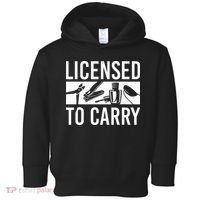L.I.C.E.N.S.E.D To Carry Nail Supplies Nail Tech Toddler Hoodie thumb 0