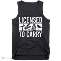 L.I.C.E.N.S.E.D To Carry Nail Supplies Nail Tech Tank Top thumb 0