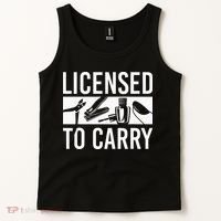 L.I.C.E.N.S.E.D To Carry Nail Supplies Nail Tech Tank Top thumb 2
