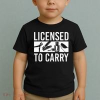 L.I.C.E.N.S.E.D To Carry Nail Supplies Nail Tech Toddler T-Shirt thumb 2
