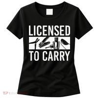 L.I.C.E.N.S.E.D To Carry Nail Supplies Nail Tech Women's T-Shirt thumb 0