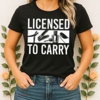 L.I.C.E.N.S.E.D To Carry Nail Supplies Nail Tech Women's T-Shirt thumb 2