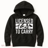 L.I.C.E.N.S.E.D To Carry Nail Supplies Nail Tech Kids Hoodie thumb 0