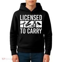 L.I.C.E.N.S.E.D To Carry Nail Supplies Nail Tech Kids Hoodie thumb 4