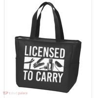 L.I.C.E.N.S.E.D To Carry Nail Supplies Nail Tech Tote Bag thumb 3