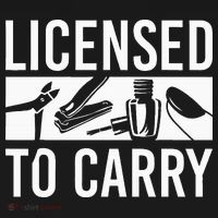 L.I.C.E.N.S.E.D To Carry Nail Supplies Nail Tech Tote Bag thumb 4