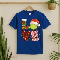 Love Tennis Christmas Tennis Player Xmas Party Gift T-Shirt thumb 2