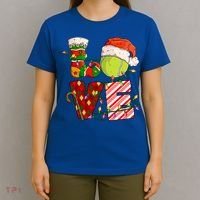 Love Tennis Christmas Tennis Player Xmas Party Gift T-Shirt thumb 4