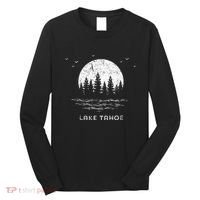 Lake Tahoe Californianevada Mountain Resort Moon Trees Long Sleeve Shirt thumb 0