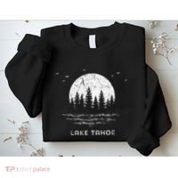 Lake Tahoe Californianevada Mountain Resort Moon Trees Sweatshirt thumb 2