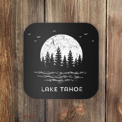 Lake Tahoe Californianevada Mountain Resort Moon Trees Coaster