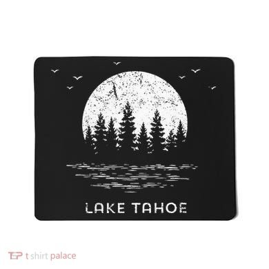 Lake Tahoe Californianevada Mountain Resort Moon Trees Mousepad