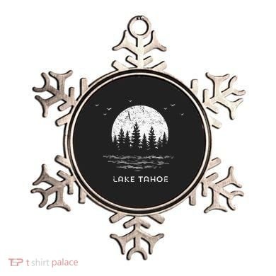 Lake Tahoe Californianevada Mountain Resort Moon Trees Ornament