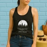 Lake Tahoe Californianevada Mountain Resort Moon Trees Women's Tank Top thumb 2