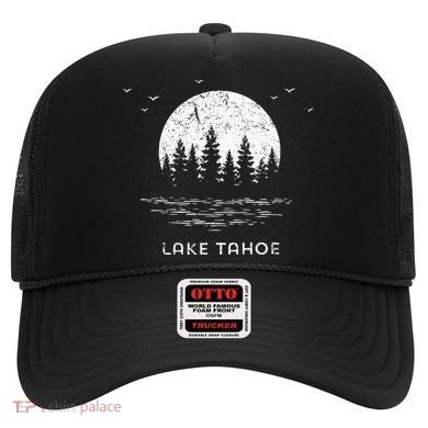 Lake Tahoe Californianevada Mountain Resort Moon Trees Hat