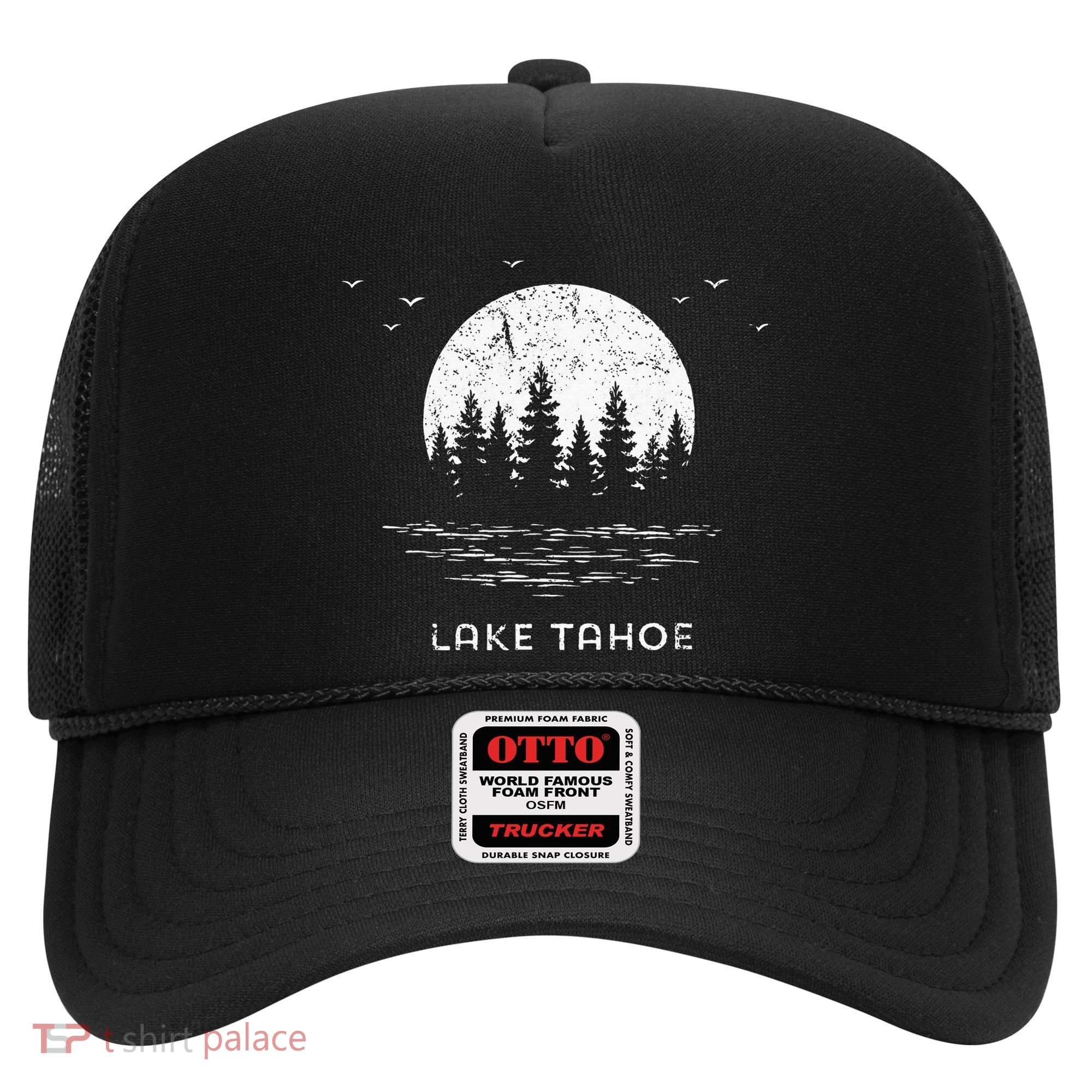 Lake Tahoe Californianevada Mountain Resort Moon Trees Hat