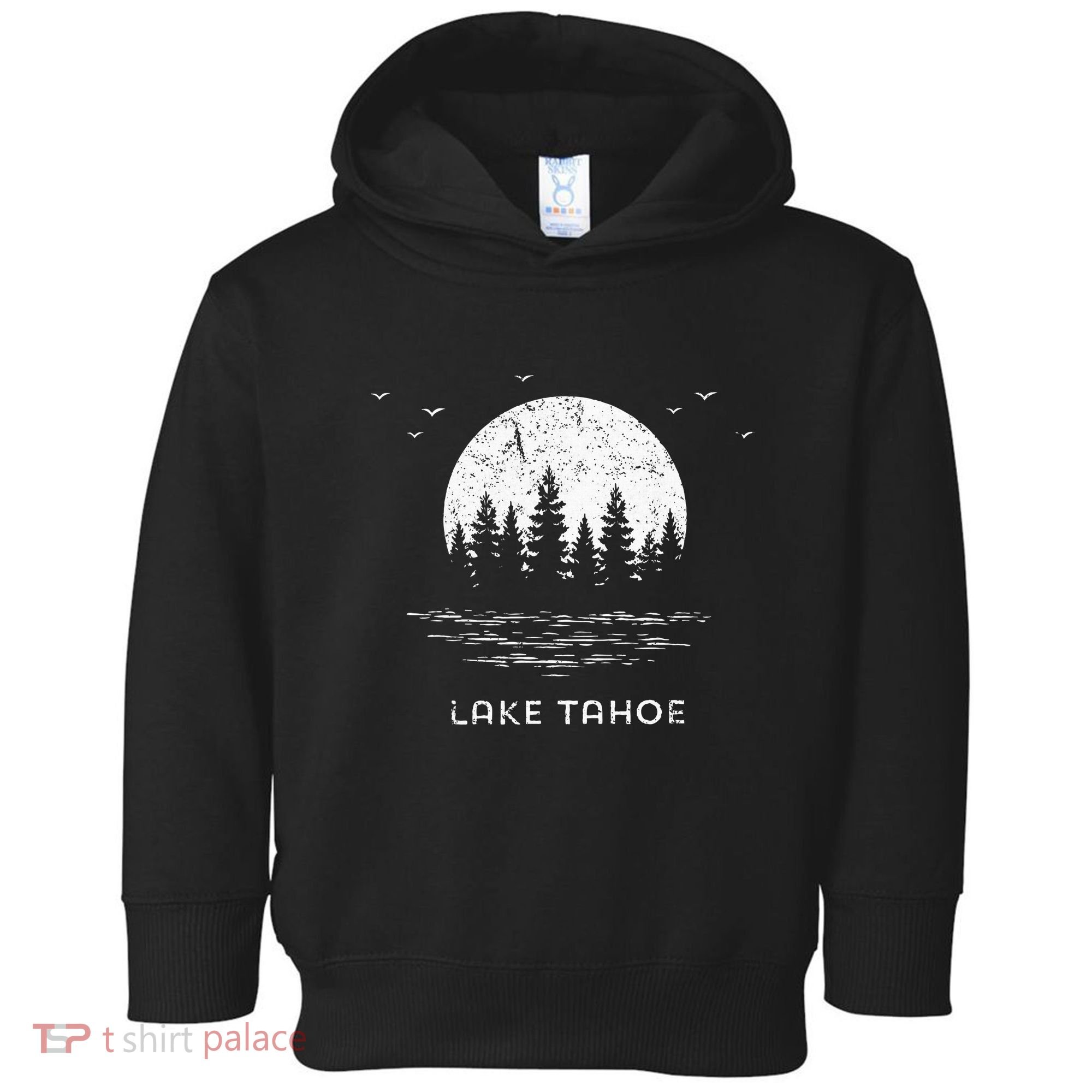 Lake Tahoe Californianevada Mountain Resort Moon Trees Toddler Hoodie