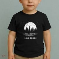 Lake Tahoe Californianevada Mountain Resort Moon Trees Toddler T-Shirt thumb 2