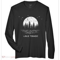 Lake Tahoe Californianevada Mountain Resort Moon Trees Zone Performance Long-Sleeve T-Shirt thumb 0