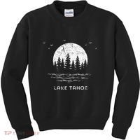 Lake Tahoe Californianevada Mountain Resort Moon Trees Kids Sweatshirt thumb 0