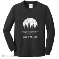 Lake Tahoe Californianevada Mountain Resort Moon Trees Kids Long Sleeve Shirt thumb 0
