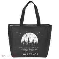 Lake Tahoe Californianevada Mountain Resort Moon Trees Tote Bag thumb 0