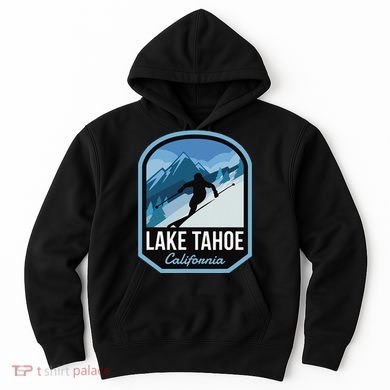Lake Tahoe California Ski Mountain Hoodie