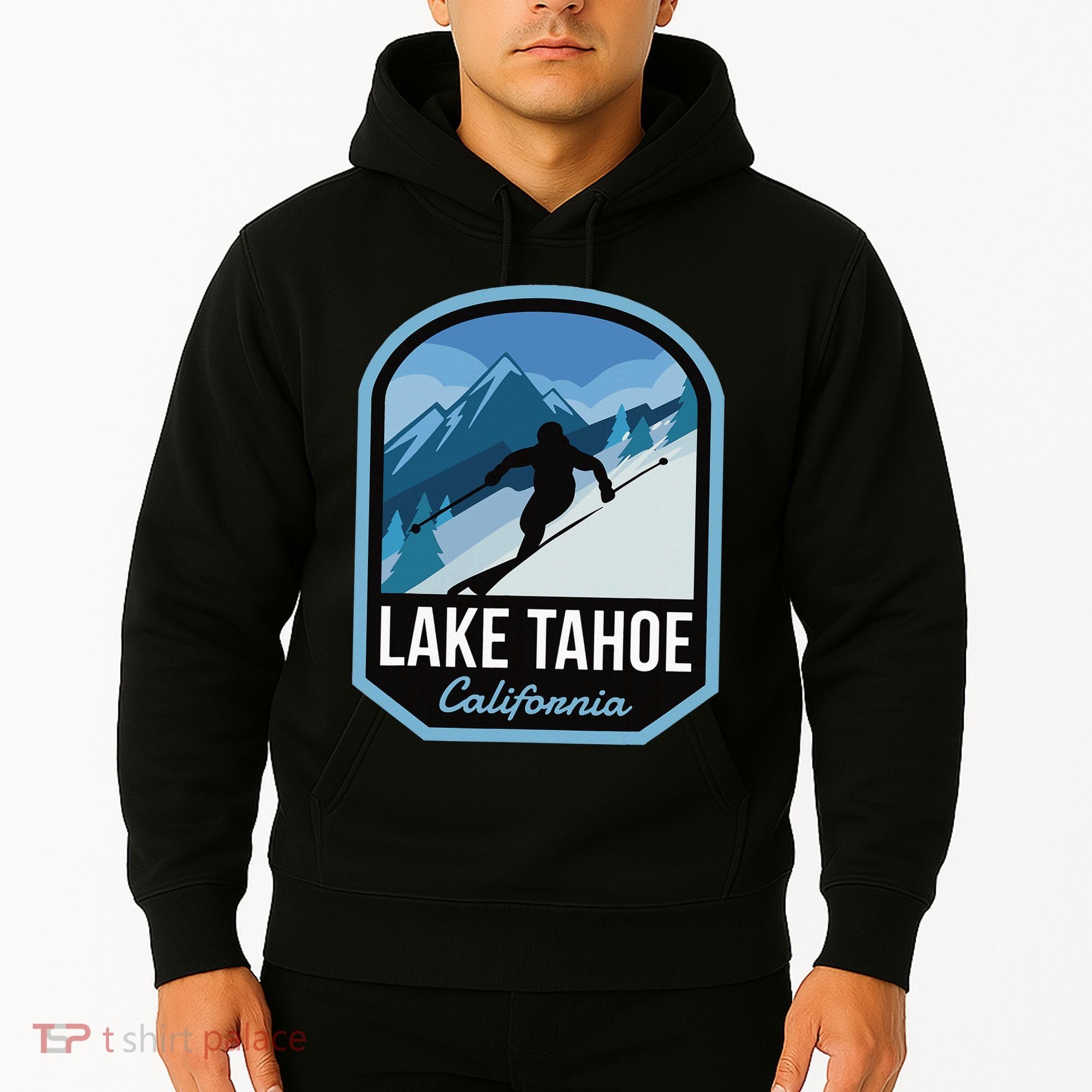 Lake Tahoe California Ski Mountain Hoodie