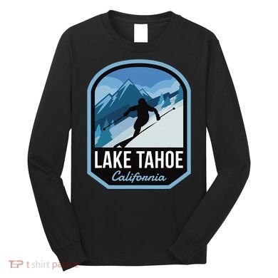 Lake Tahoe California Ski Mountain Long Sleeve Shirt
