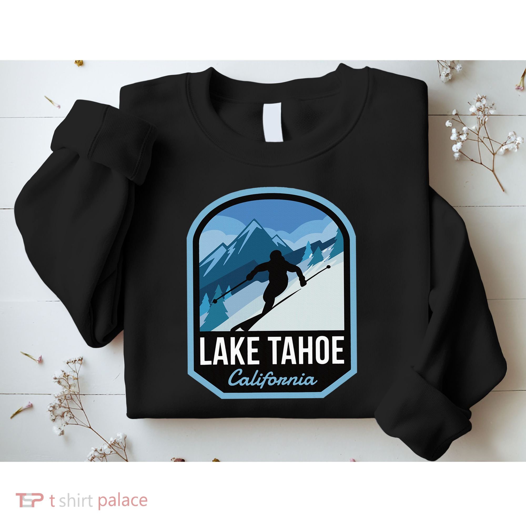 Lake Tahoe California Ski Mountain Sweatshirt