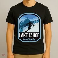 Lake Tahoe California Ski Mountain T-Shirt thumb 3