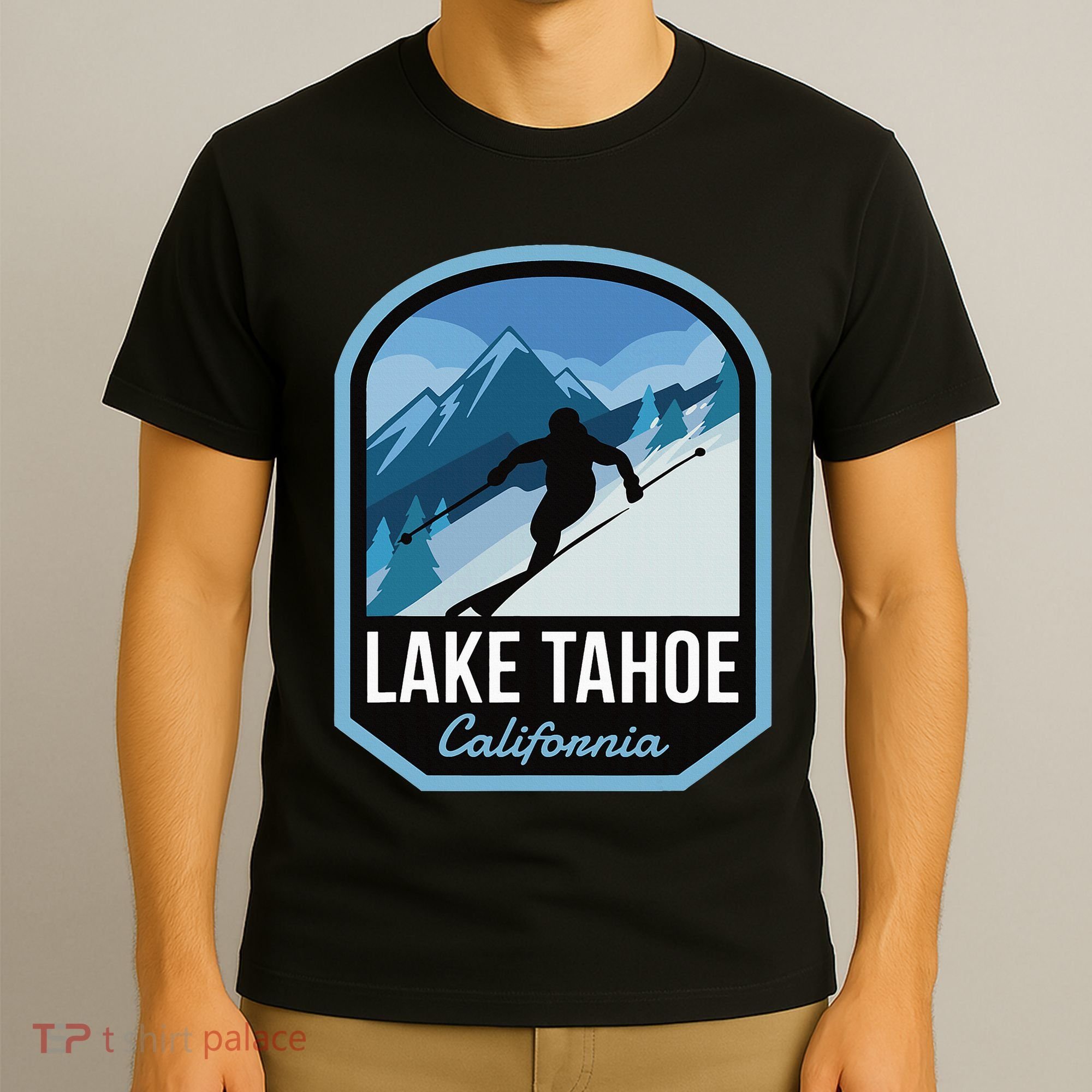 Lake Tahoe California Ski Mountain T-Shirt