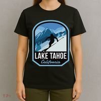 Lake Tahoe California Ski Mountain T-Shirt thumb 4