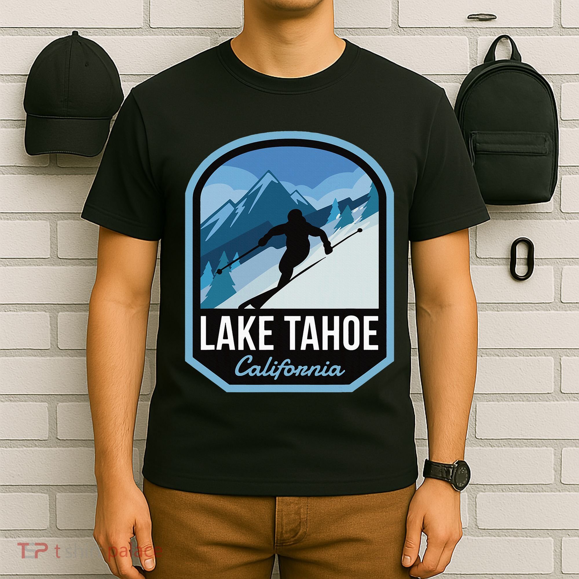 Lake Tahoe California Ski Mountain T-Shirt