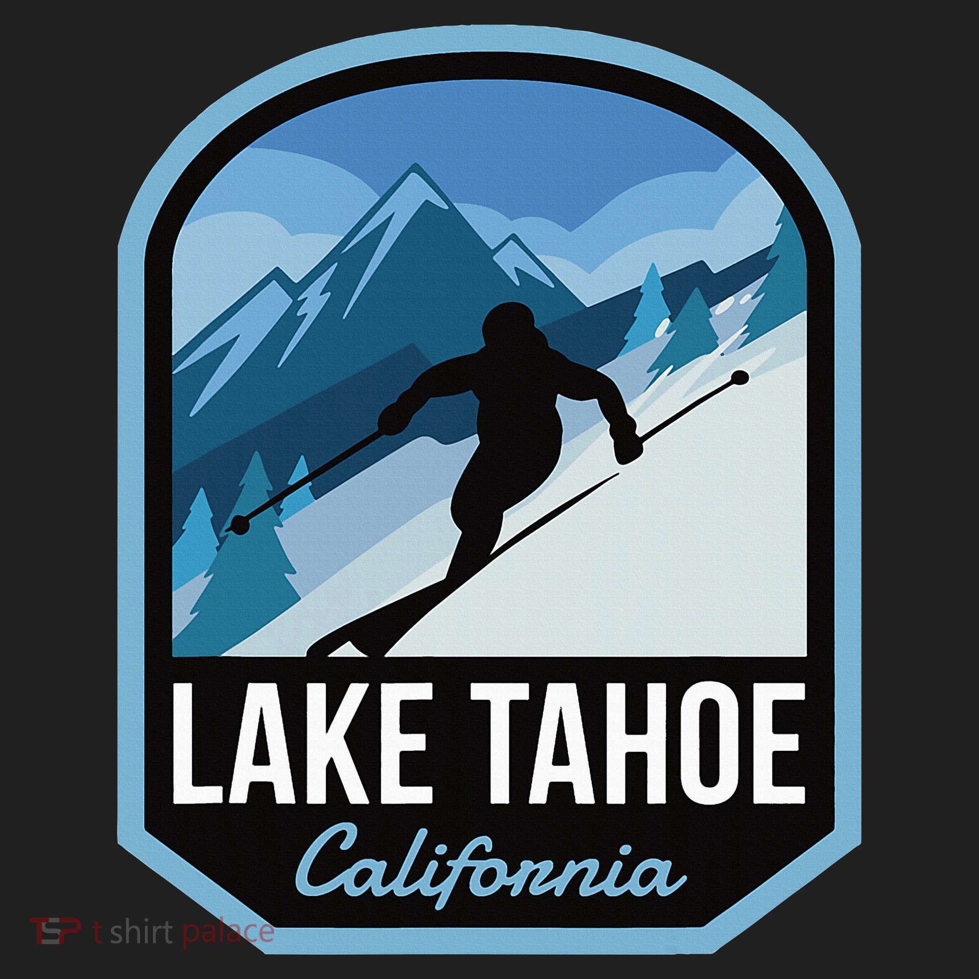 Lake Tahoe California Ski Mountain Beanie