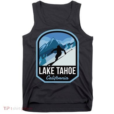 Lake Tahoe California Ski Mountain Tank Top