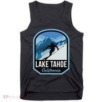 Lake Tahoe California Ski Mountain Tank Top thumb 0