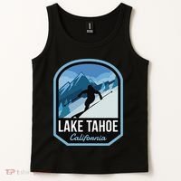 Lake Tahoe California Ski Mountain Tank Top thumb 2